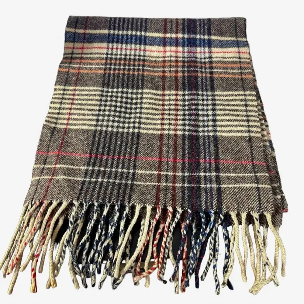 Italian made Victoria Lambswool Unisex Scarf, Preppy, Academia, Old Money, OS